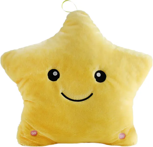 LED Twinkle Star Heart Light Up Glowing Stuffed Animal Toys Soothe Kids Emotions Birthday Christmas Gifts for Children Toddlers 5