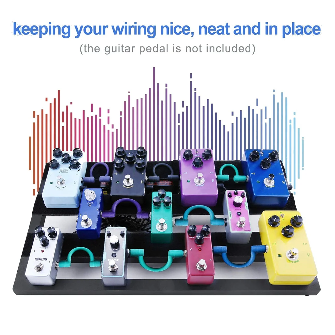 

Guitar Pedalboard Guitar Effect Pedal Board Aluminum Alloy Pedalboard with Carrying Bag Effect Pedal Plate,Small Size