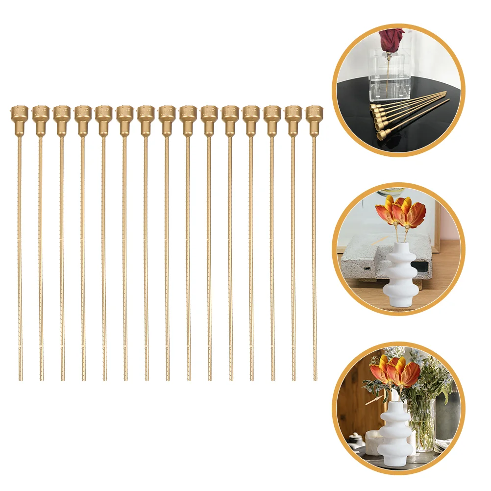 

15pcs Floral Stems DIY Handmade Plant Sticks Artificial Flower Stems Flower Extension Poles Flower Rods
