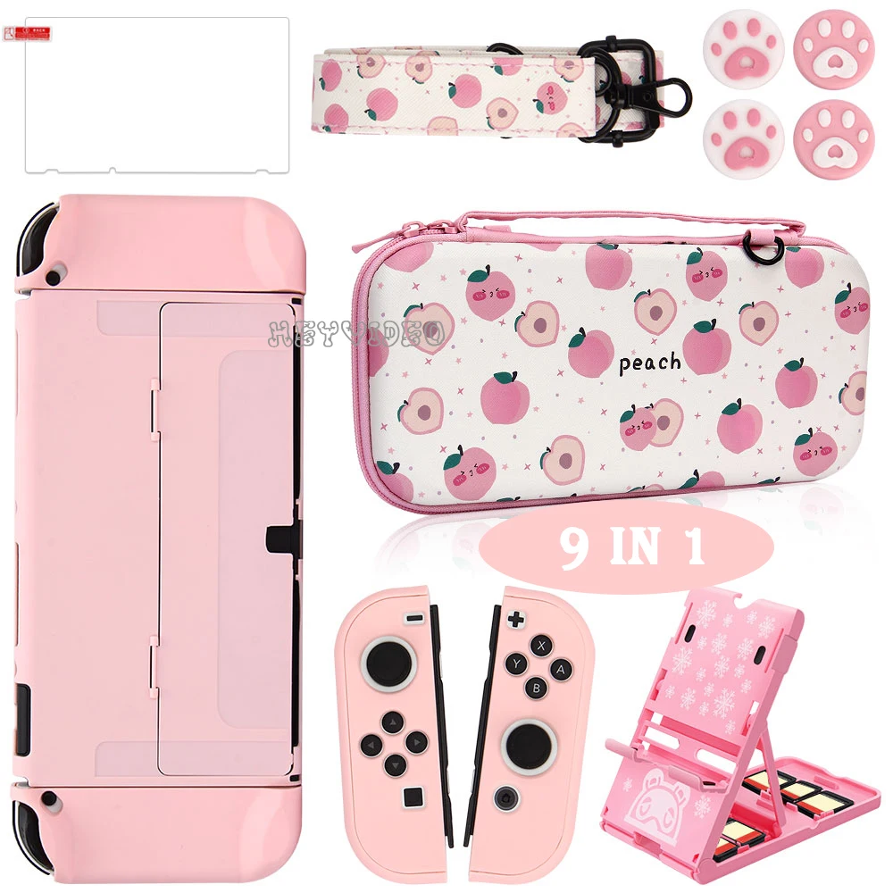 

Жесткий защитный чехол для Nintendo Switch Oled 9 в 1