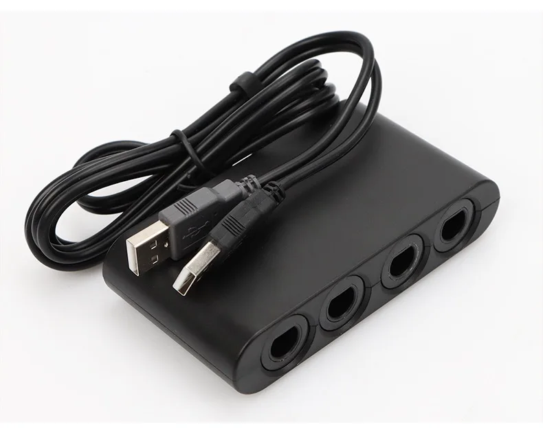 ニンテンドーゲームキューブコントローラ　4ポートアダプタセット Nintendo Switch用ゲームコントローラーアダプター,4ポート