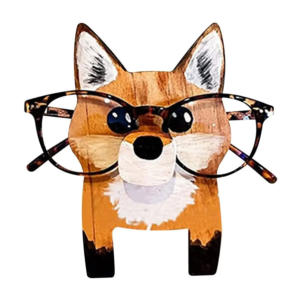 Artistic Wooden Animal Eyeglasses Holder Stand - Stylish Sunglasses & Eyewear Display