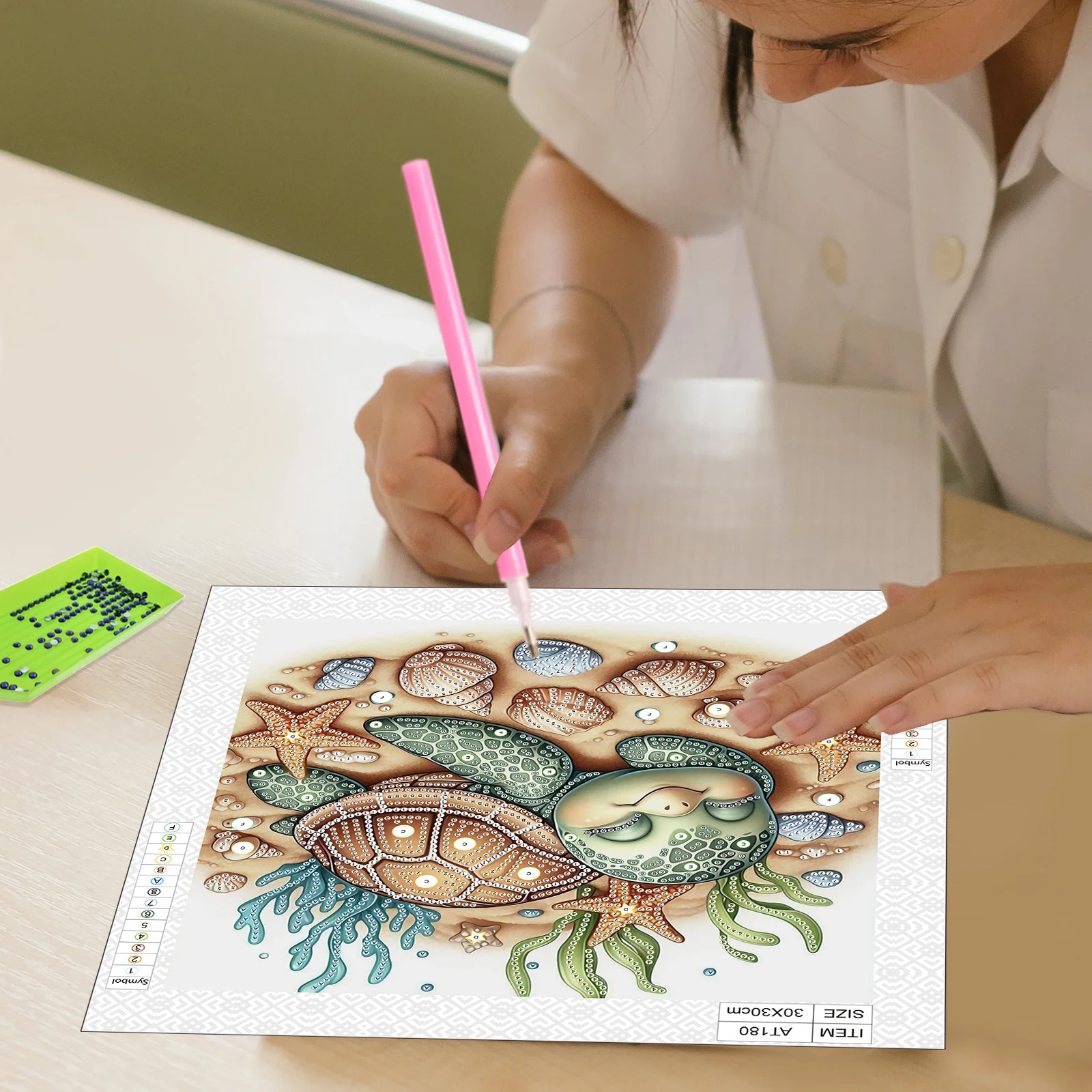 DIY Sleeping turtles 5D Special Shape Diamond Art Kits for Beginners Diamond Art Painting Kits for Home Wall Decoration Gift