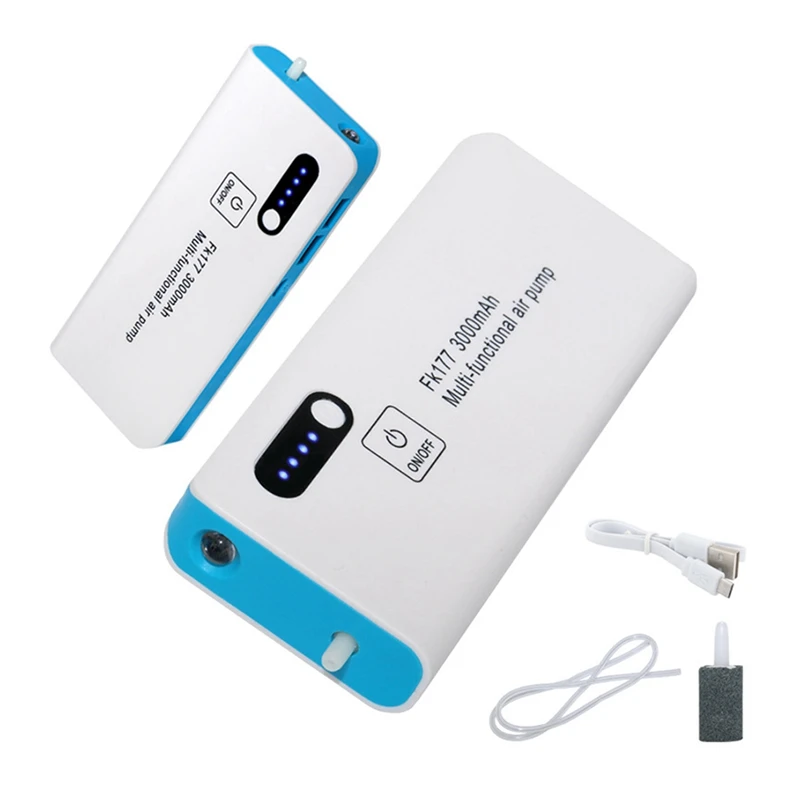 

Переносной для рыбалки Air аэратор насоса кислородный живой насос с лампой