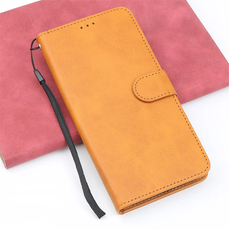 Luxury Leather Wallet Case with Magnetic Flip & Card Slot