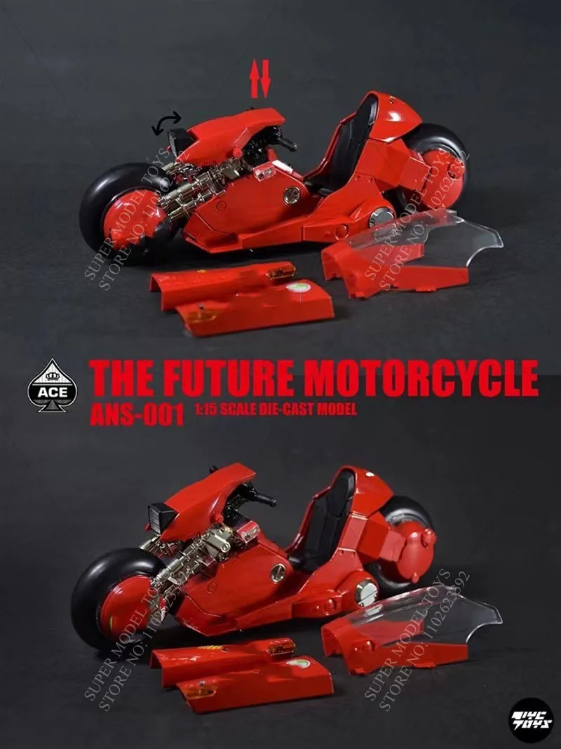FIGURA DE ACCIÓN McFarlane Toys AKIRA Kaneda on Motorcycle Bike Deluxe