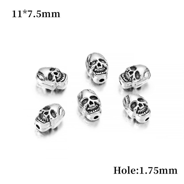 Gold Charm Beads Buddha Sparta leopard Lion Heads Spacer Beads Supplies For Jewelry Finding Making DIY Bracelet