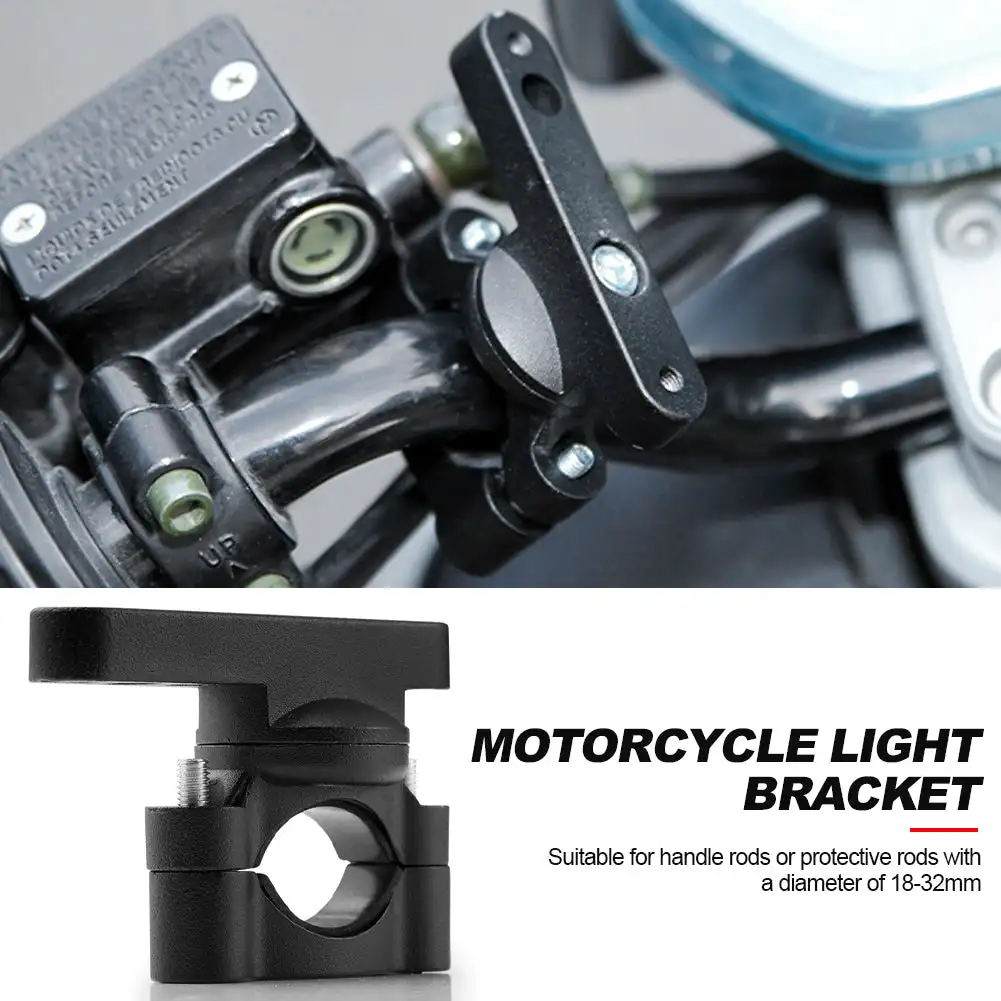 

Motorcycle LED Headlight Clamps Bracket Handlebars Bumper Spotlight Auxiliary Lamp Bracket Head Light Tube Clamp Mount Kit