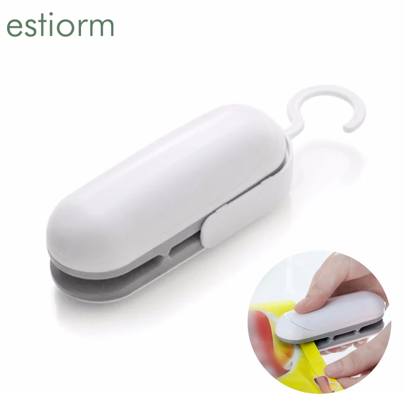 

Portable Mini Heat Sealer,Plastic Bag Sealer and Cutter,Handheld Bag Resealer,Small Package/Bag Sealing Machine for Food Saver