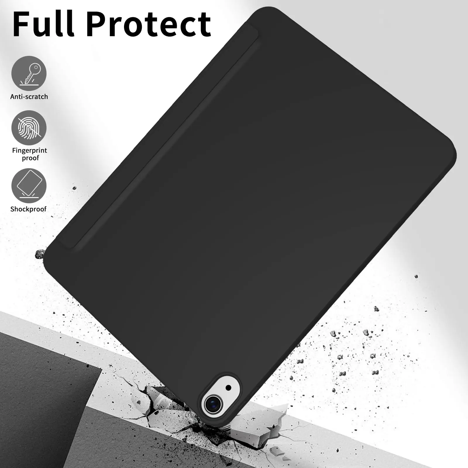 Auto Wake & Sleep Flip Smart Cover with Soft Silicone Case