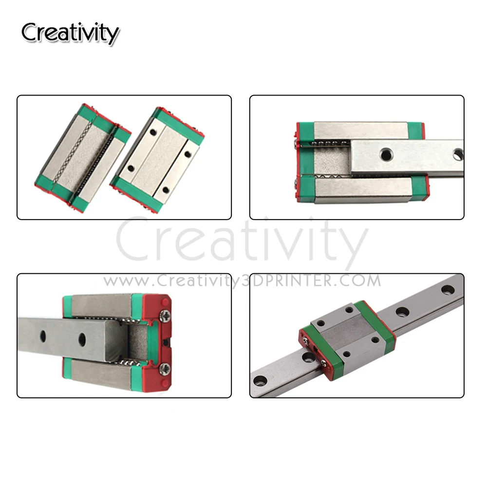 Guia de Trilho Linear Kit de Atualização com Suporte de Placa de Fixação Ender Duplo Eixo z Mgn12c Ender 3pro Ender 3v2 Cr10 Impressora 3d - Imagem 5