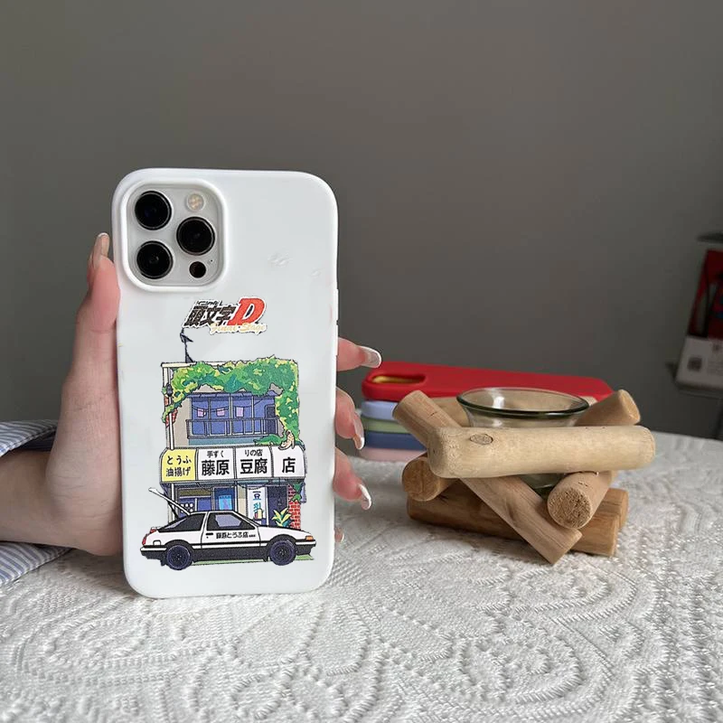 Anime Initial D AE86 Tail Light Art Shockproof Phone Case Cover