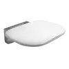 Hot Sells Bathroom White Wall Mounted Folding Shower Seat Uf Urea Wall Mounted Foldable Shower Seat 1