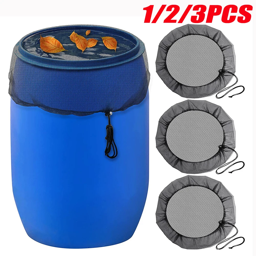 1/2/3PC Outdoor Mesh Cover Netting for Rain Barrels PE Water Collection