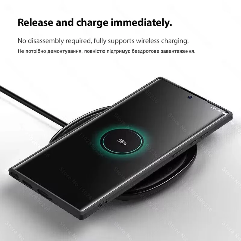 Enhanced Magnetic Liquid Silicone Case with Wireless Charging Capability