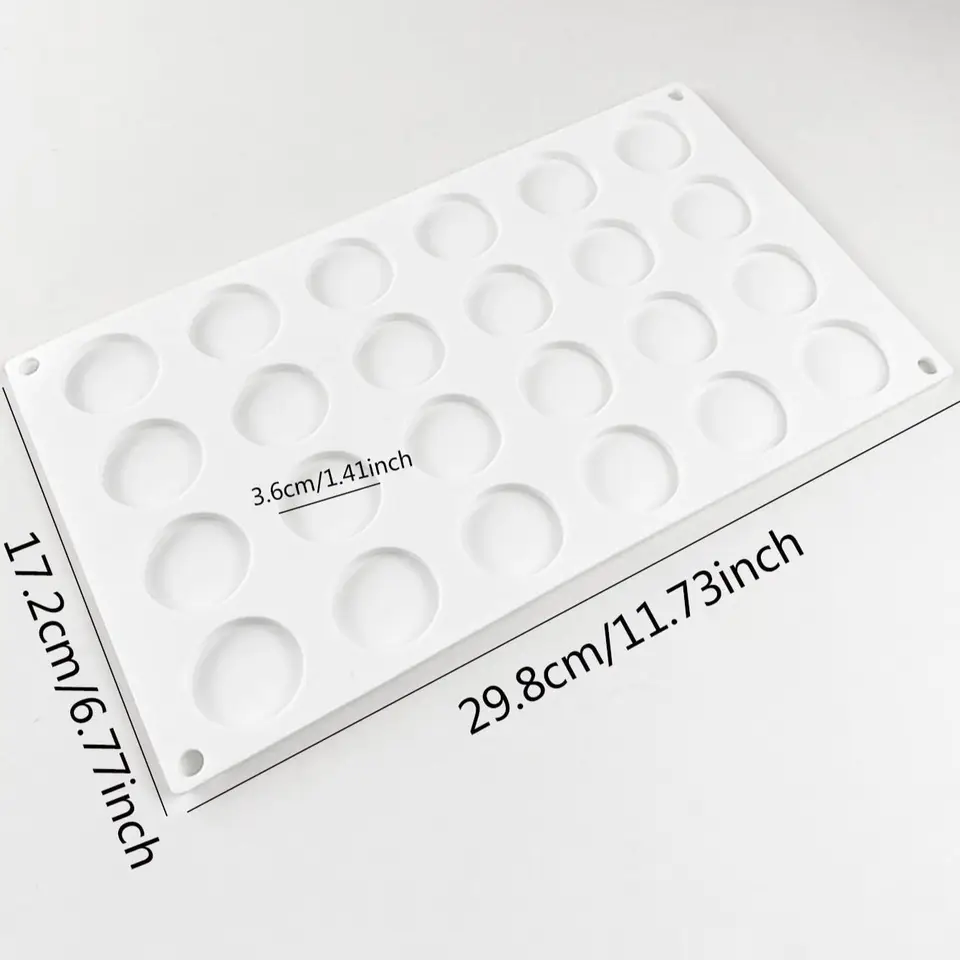 Tappetino In Silicone Per Timbri A Cera - Stampo 24 Cavità 296x171 Mm - Fai-Da-Te Per Inviti Matrimonio, Sigilli E Bomboniere