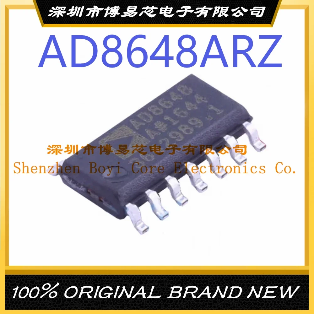 AD8648ARZ package SOIC-14 new original genuine operational amplifier IC chip 5 100pcs lm2902dt soic 14 smd 80 db operational amplifiers op amps 30 v 15 v 400 mv us 1 3 mhz
