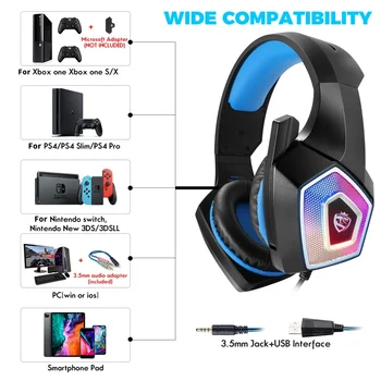 LED Gaming Headset Mic 1