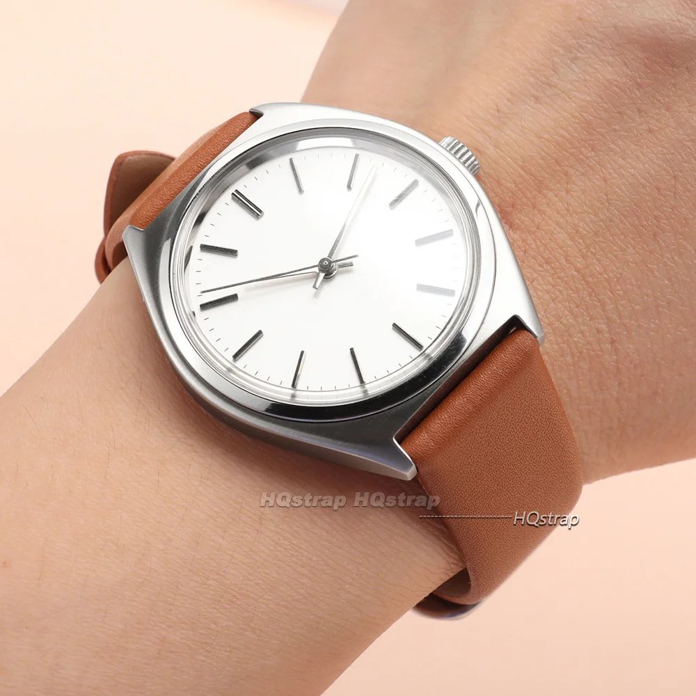Premium Ultra-Thin Calfskin Leather Watch Strap - Universal Soft Business Bracelet
