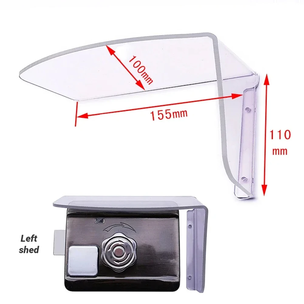 1pc Electric Lock Rain Cover Outdoor Electronic Mechanical Lock Protective Cover Acrylic Access Controller Cover