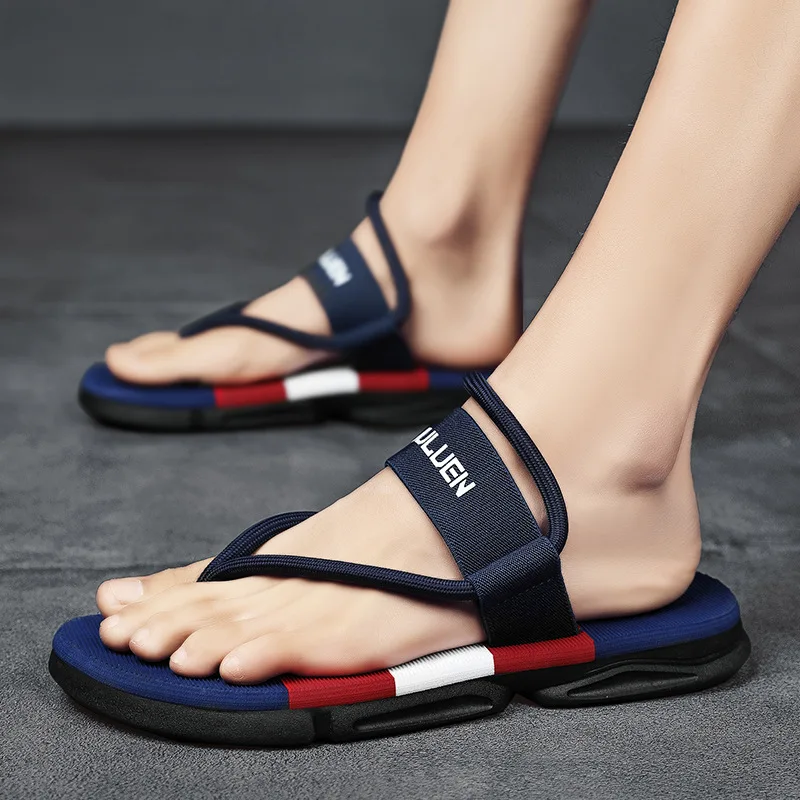 

Sandals for Men Summer Outdoor Beach Sandals Minimal Design Comfortable Casual Flip Flops Men Free Shipping Designer Replica