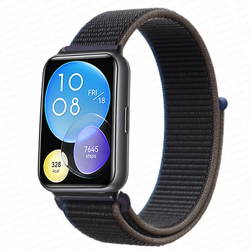 Enhanced Nylon Loop Band Smartwatch Replacement Wristband Bracelet - Durable and Stylish Nylon Strap