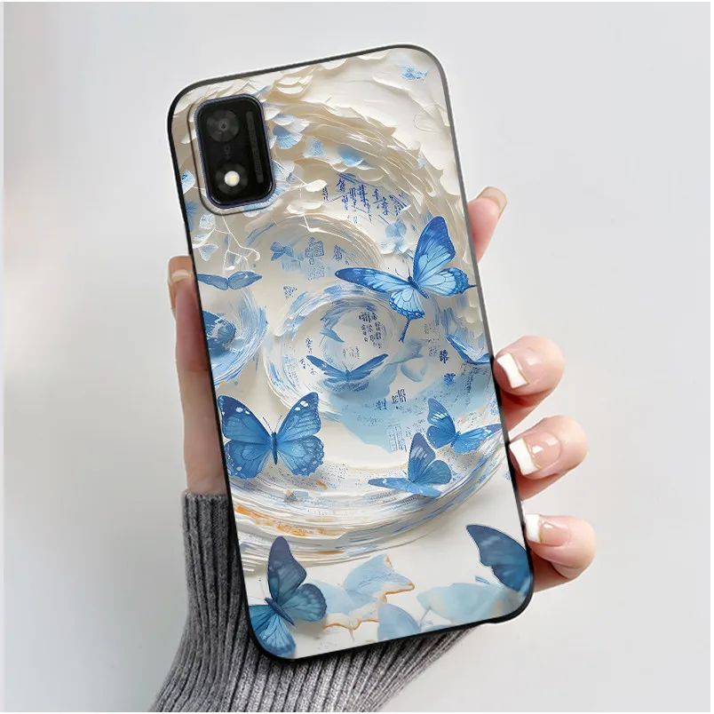 Adorable Cartoon Soft Silicone Protective Phone Case - Printed Design Cover