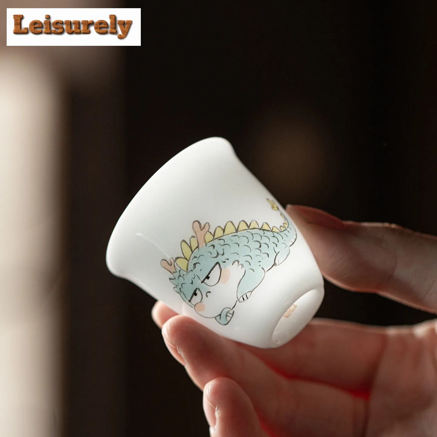 30ml White Jade Clay Twelve Zodiac Teacup Vintage Tea Bowl Sample Tea Cup Tea-tasting Meditation Cup Jianzhan Master Cups Teaset