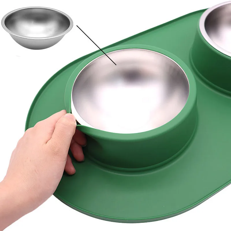 No-Spill Dog Food Bowl Set 5