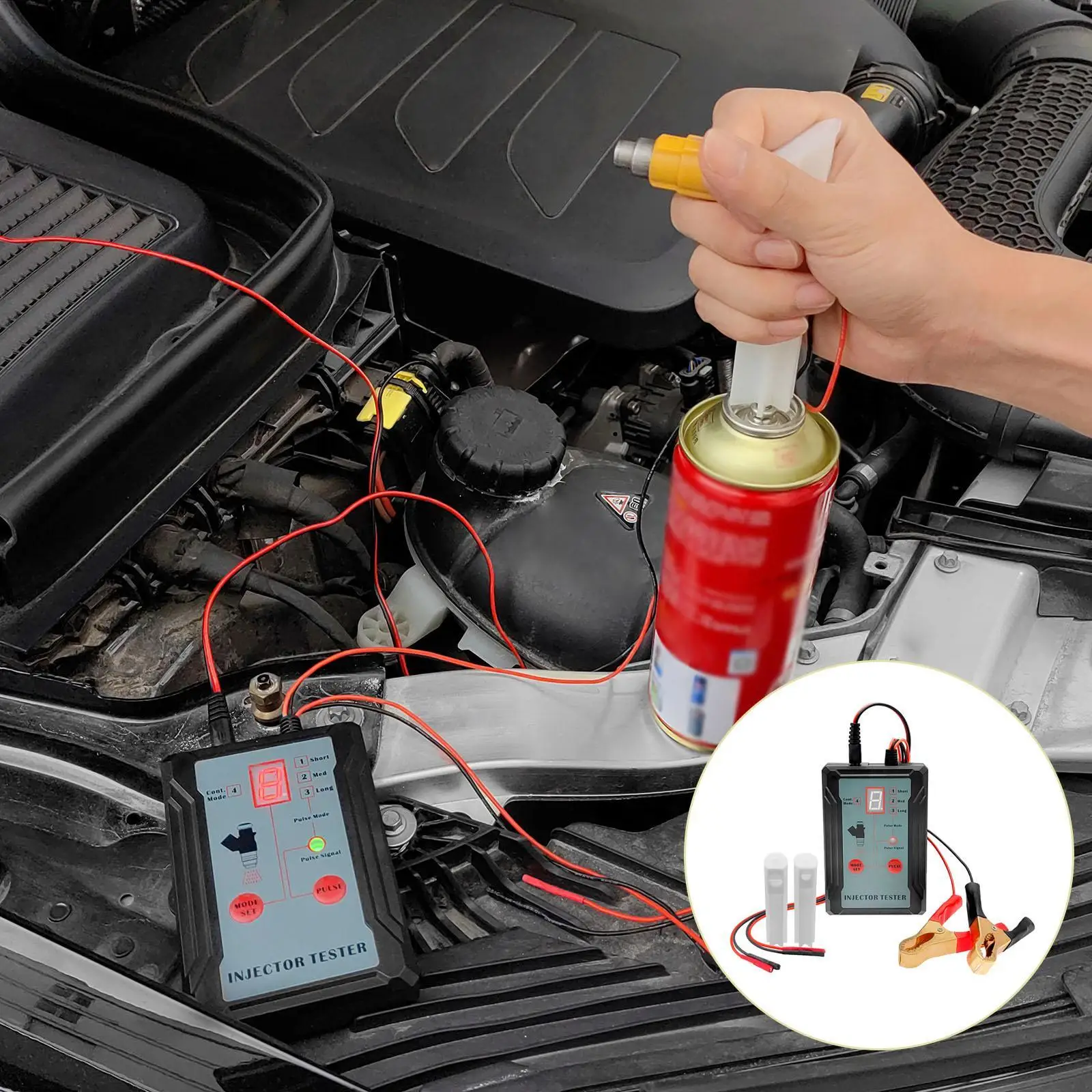 자동차 연료 인젝터 테스터 클리너 어댑터 오토바이용 DIY 액세서리