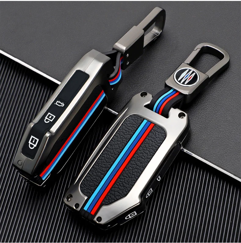 Custodia per chiave a distanza per auto in lega di zinco proteggi Shell Fob per KIA Sportage R GT Stinger GT Sorento Ceed CD Cerato Forte 2018 2019 - Se0e0ec35f3cd432f9626c845679a083dt