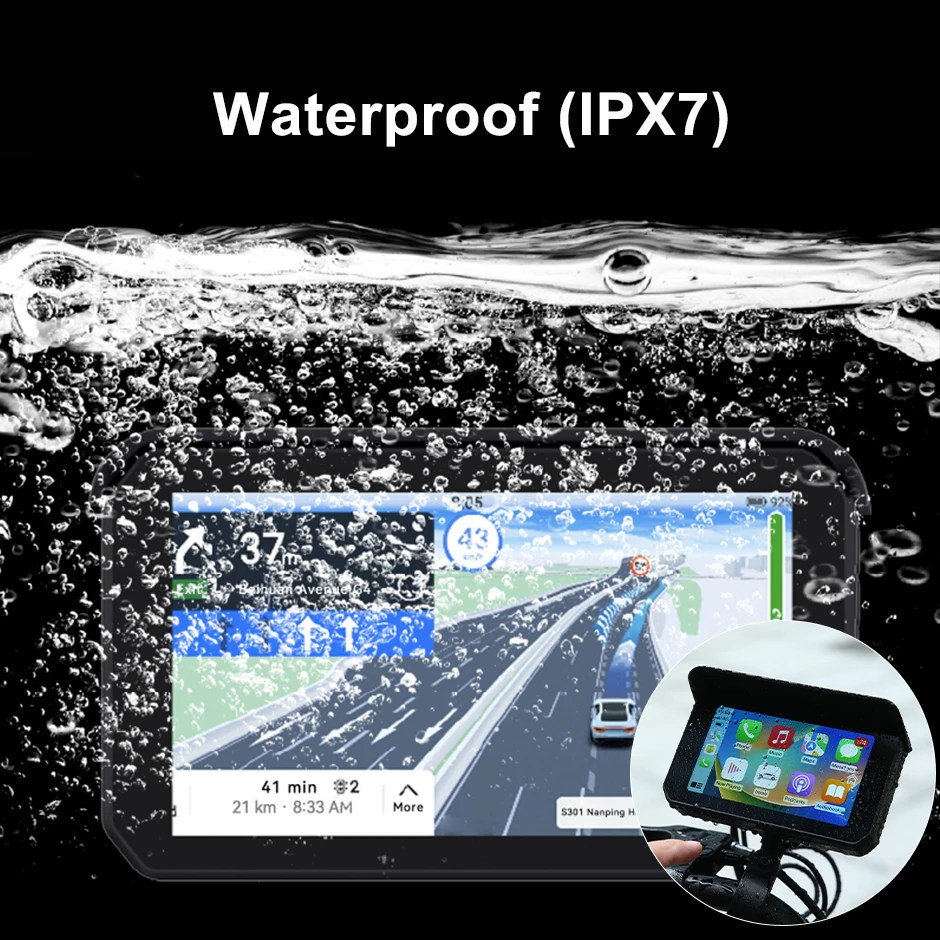 Motorcycle DVR Dash Cam, GreenYi 4” IPS Touch Screen w/ FHD 1080P