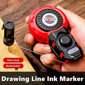 Construction Measuring Tools Plastic Automatic Carpenter Manual Ink Marker Duct Woodworking Chalk Line Carpenter Ink Markers 1