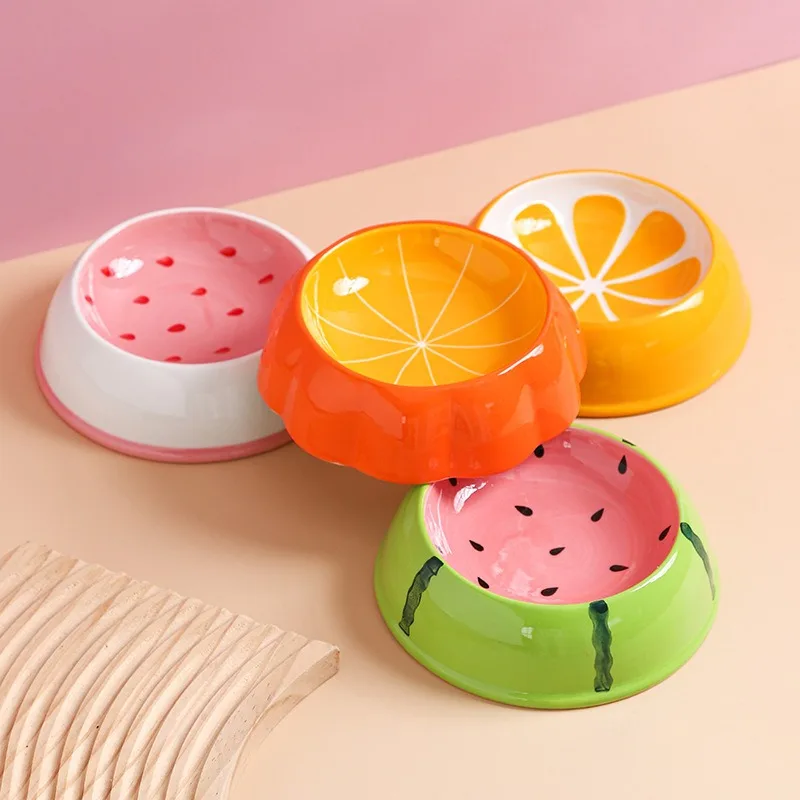 4 cute designs pet ceramics bowl watermelon strawberry shape cat food bowl small dog colorful water suppliers 4 cute designs pet ceramics bowl watermelon strawberry shape cat food bowl small dog colorful water suppliers