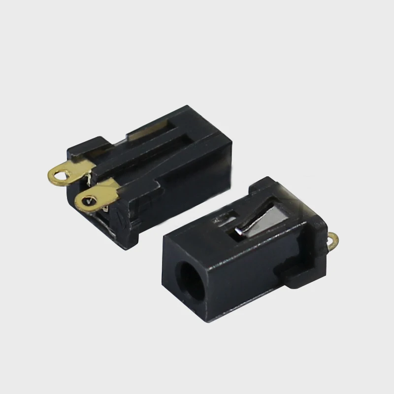

5pcs High temperature resistant DC soldered charging stand power socket 2-pin vertical female socket pin DC-096B
