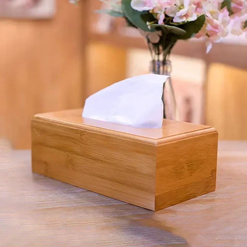 

Creative Storage Hotel Hotel Special Tissue Household bamboo Products Tissue Tea Car Restaurant Box Home Holder Box Kitchen Box