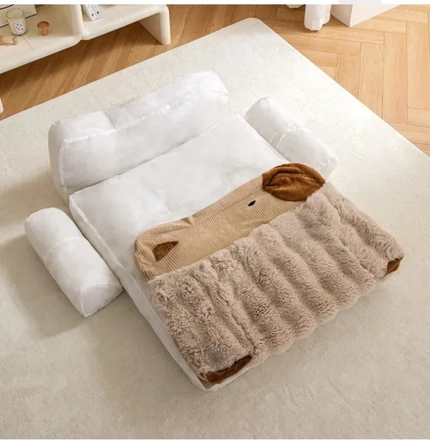 Puppy Bed Accessories Dog Pet Large Dogs Baskets Basket Medium Supplies Beds Fluffy Small Blanket Pets Products Cats Kennel Sofa 5