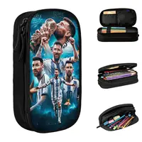Football Messied Pencil Case Pencilcases Pen Box for Student Big Capacity Pencil Bags Students School Cosmetic Stationery 1