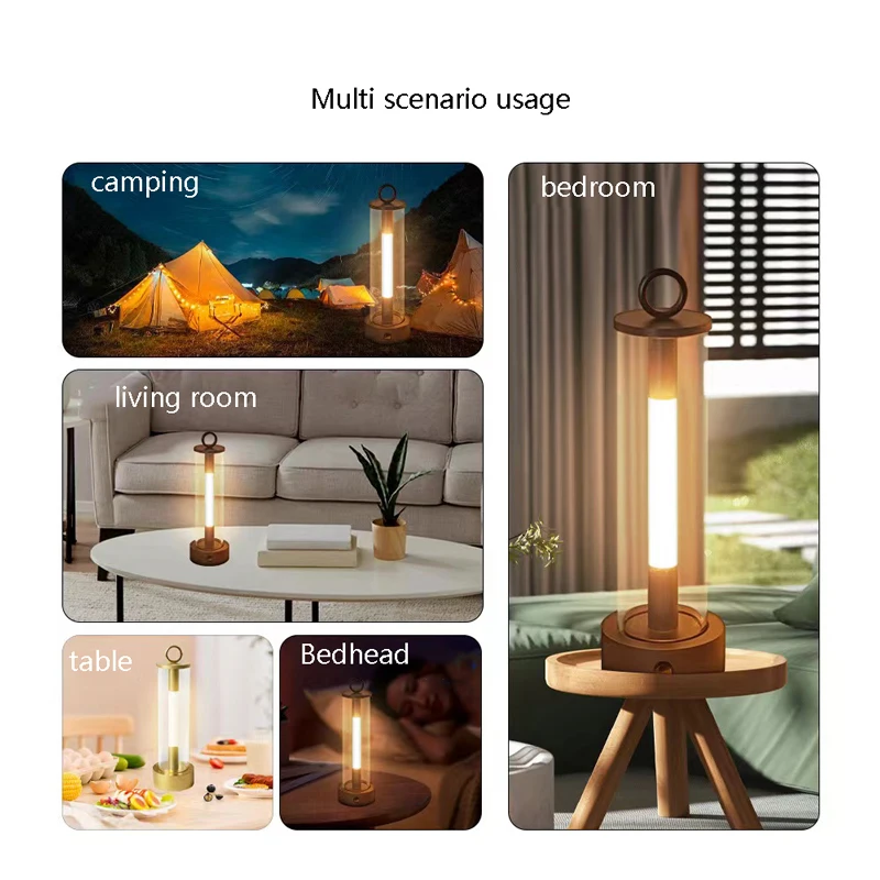 Outdoor Camping Light USB Charging Hanging Desktop Decoration Atmosphere Light LED Reading Bedroom Bedside Breathing Night