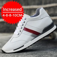 Men Fashion Height Increasing Shoes Casual Insole 4/6/8CM Increasing Invisible Inner Height Outdoor Running Casual Sports Shoes 1
