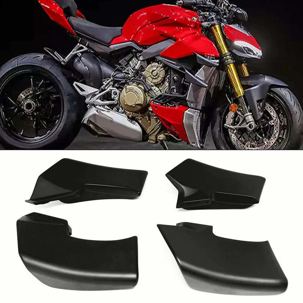 

4pcs For DUCATI Streetfighter V4 /S/SP 2020-2023 V2/S Carbon-Fiber Spoiler Fxed Winglets Wings Motorcycle Winglet Wing Kit