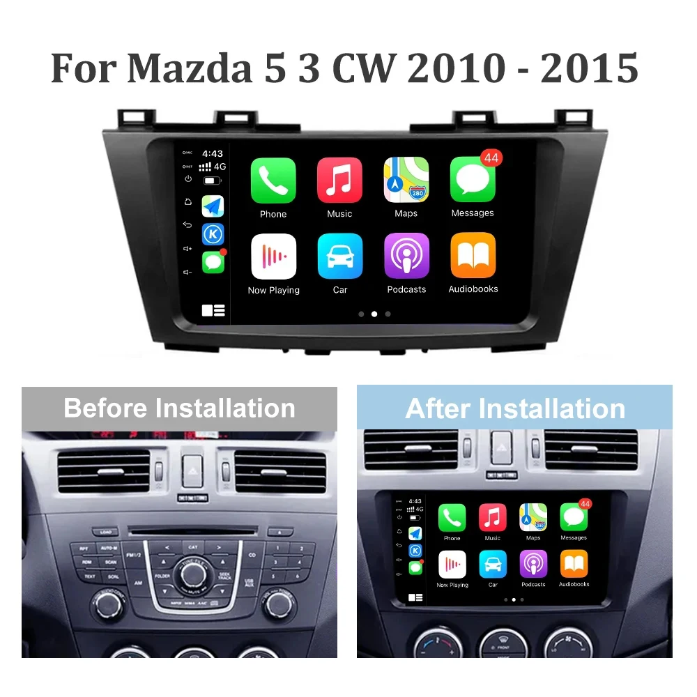 ڵ  Ƽ̵  GPS ׺̼, ȵ̵ 13,  5 3 CW 2010 - 2015 , 2 Din DVD ÷̾