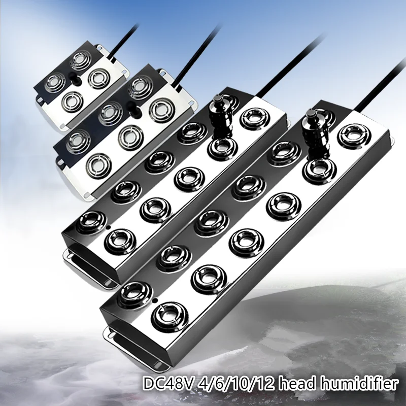 Umidificador de Cabeça Atomizador Ultrassônico Fogger Névoa Maker Nebulizador Fogger 2000 3000 4500 6000 Mhz 12 Dc48v