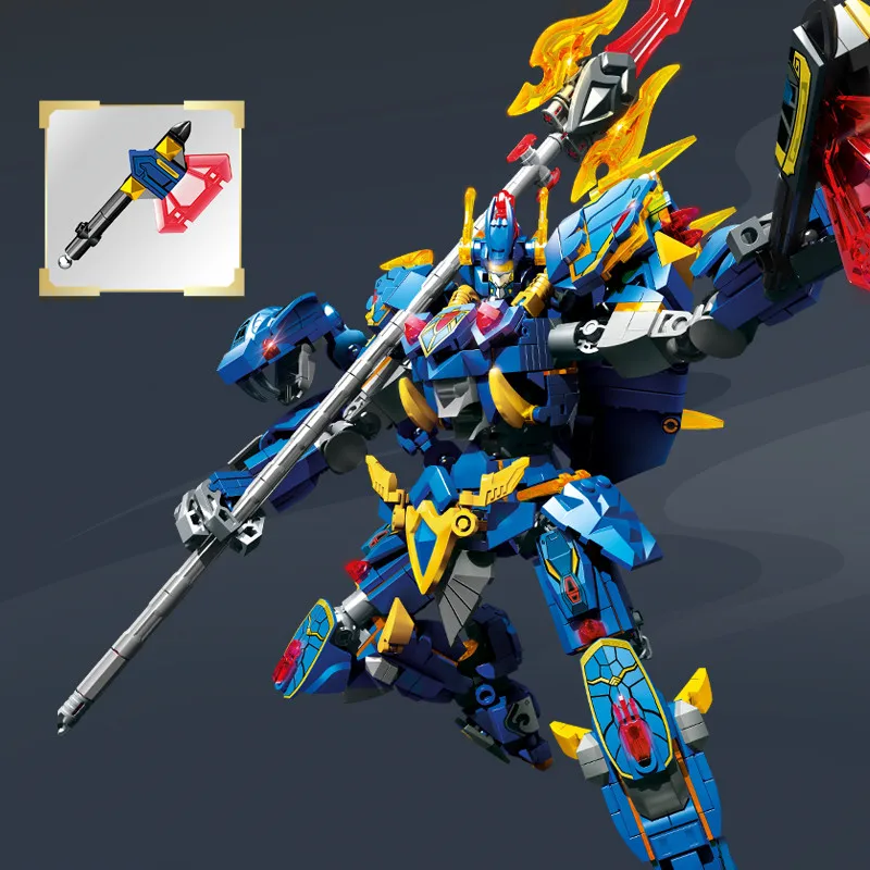 Sembo-xuanwuマジックアーマーモデルビルディングブロック、moc動物