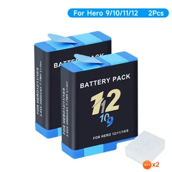 High-Capacity 2000mAh Battery with LCD Display 3-Slot Charger & Type-C Port (2pcs battery)