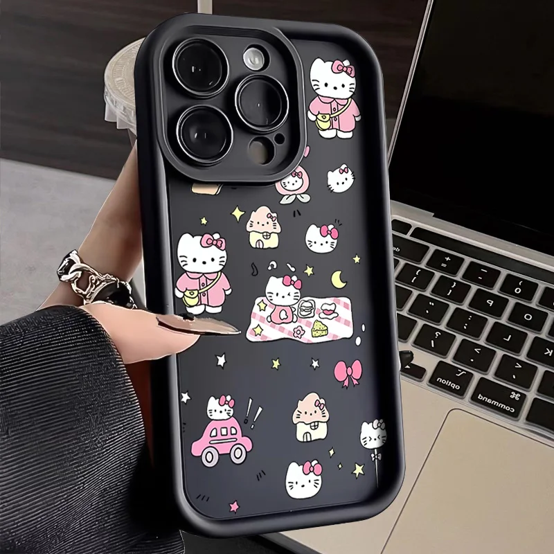 thumbnail image 1 of Sanrio funda de Hello Kitty para Samsung Galaxy, S23, S22, S21 Ultra Plus, S20 FE, A54, A53, A52, A52S, A51, A50, A50S, A34, A33, A32, 5G, 4G, 1 of 4