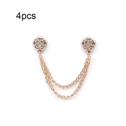 Magnetic Adjustable Chain Buckle Set - Versatile Closure (4pcs Gold)