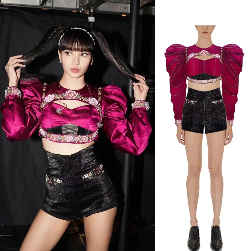Women Group Jazz Dance Costume Hip Hop Clothing Adults Kpop Dancer Singer Outfit Nightclub Stage Performance Wear DWY8998