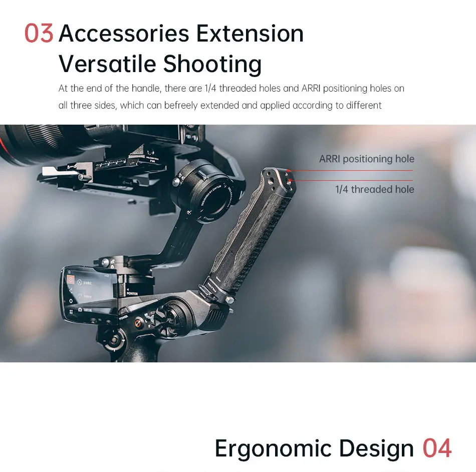 F22 Quick Release Top Hand Grip F22A3A12 All-round Camera Handle with Cold Shoe