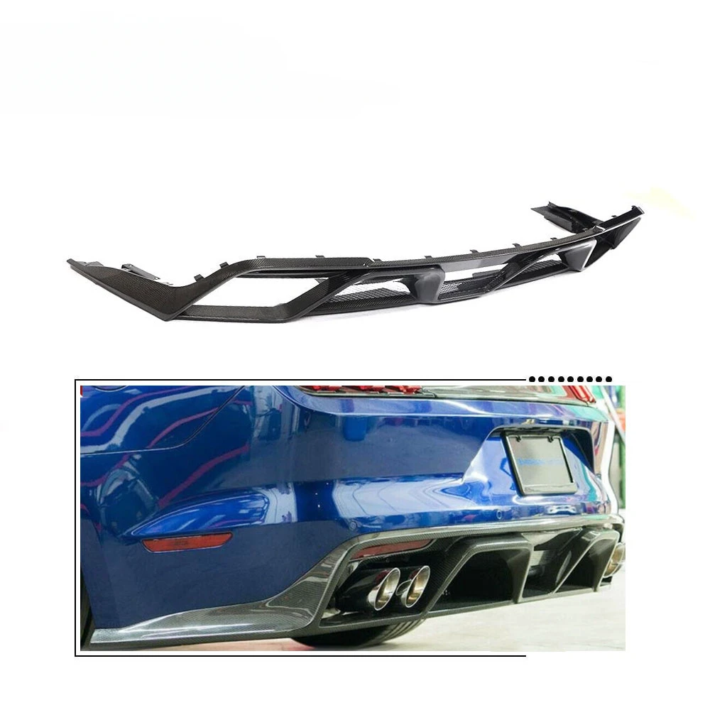 

Диффузор для заднего бампера из углеродного волокна для Ford Mustang GT Coupe 2-Door 2018-2019